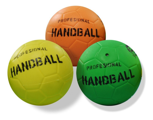 Pelota De Handball Pvc Con Valvula Numero 1 De Goma P Color Verde