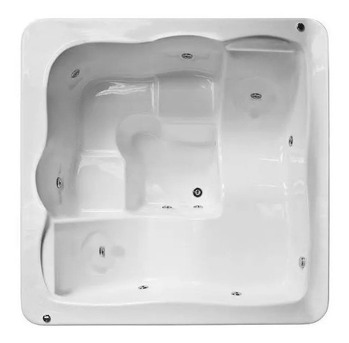 Spa Cabo Frio 2x2 Com 17 Jatos, Aquecedor, Led, Base, Alças