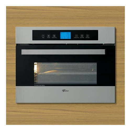 Forno de embutir elétrico Fischer Platinium 43L aço inoxidável 110V