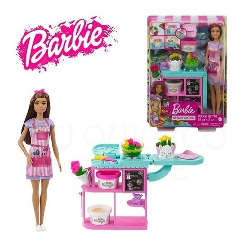 Imagen 1 de 8 de Barbie Florista  + Moldes + Plastilina Mattel Original Niñas