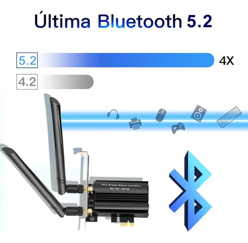 Wifi 6e Ax5400 Adapter Pci-e Bluetooth 5.2 Intel 6 Ghz