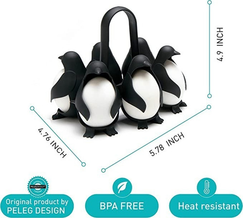 Rejilla Para Cocinar Huevos Al Vapor Con Forma De Pingüino,
