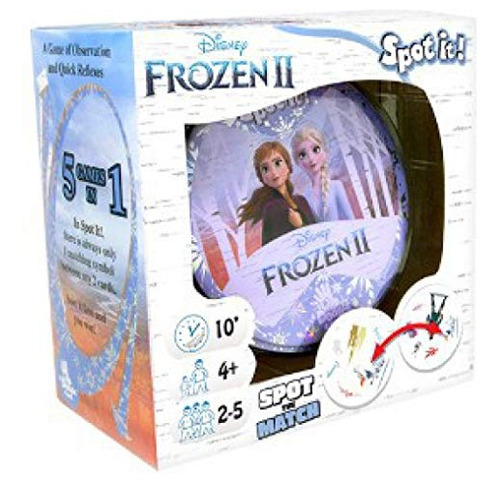 Spot It Disney Frozen Ii Juego De Cartas Niños Edad Pr...