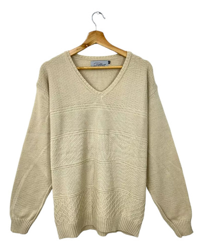 Sweater De Lana Tejida Aero / Difther Talle Grande - Hombre 