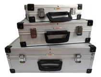 Comprar Caixa de ferramentas Bauker 3 Maletas de Aluminio de aluminio 33cm x 46cm x 16cm prateada