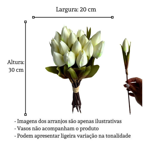 10 Ramalhetes Flores Artificiais 25 De Março P/ Decoração | Parcelamento  sem juros