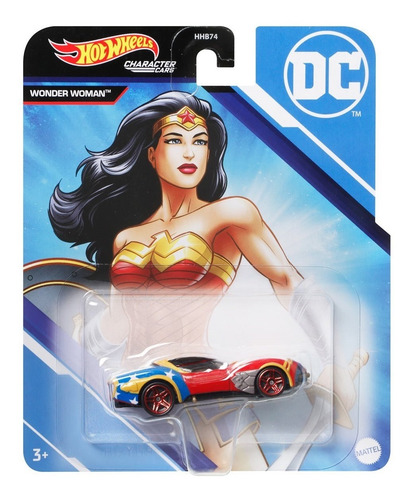 Imagen 1 de 2 de Wonder Woman Mujer Maravilla Dc Comics Hot Wheels Mattel