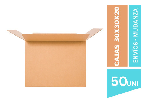 Cajas De Mudanza 30x30x20/pack Económico 50 Cajas Envíos