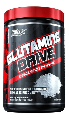 Glutamine Drive Nutrex 300 Gr - Glutamina Pura