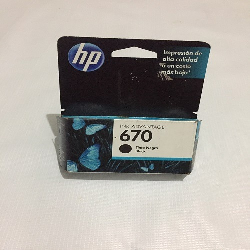 Cartucho Hp 670 Negro Original