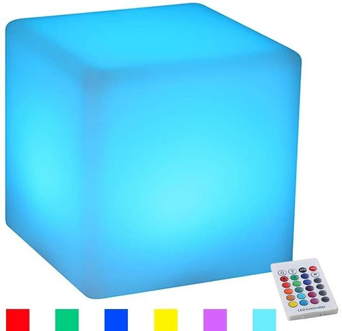 Yesie - Cubo De Luz Led Inalambrica De 4 Pulgadas, Luz Noct