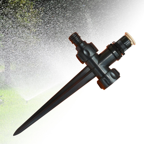 Aspersor De Césped Aspersor De Césped Giratorio, Negro