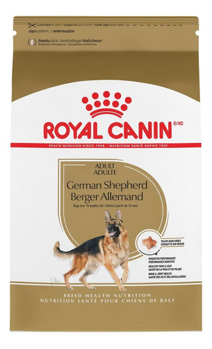 Alimento Royal Canin Breed Health Nutrition German Shepherd para cão adulto de raça grande sabor mix em sacola de 12kg