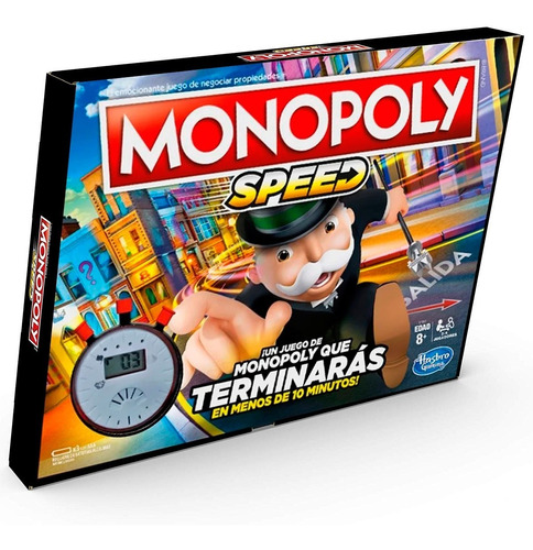 Monopoly Speed Juego De Mesa De 10 Minutos Hasbro Gaming