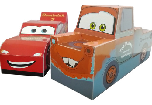 Paper Craft Cars Y Mate, Rayo Mcqueen Y Tow Mater