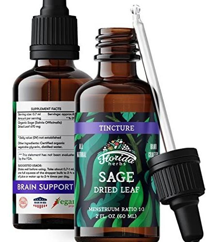 Extracto De Salvia - Suplemento Natural Seco - Hierba De Salvia - Orgánico - No-g