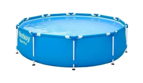 Imagen 1 de 4 de Alberca estructural redonda Bestway 56680 con capacidad de 6473 litros de 3.66cm de largo x 3.66cm de ancho de 3.66m de diámetro azul