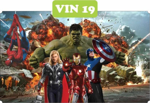 Adesivo Papel De Parede Infantil Vingadores Avengers Hulk 3m² - 1,50 X 2,00