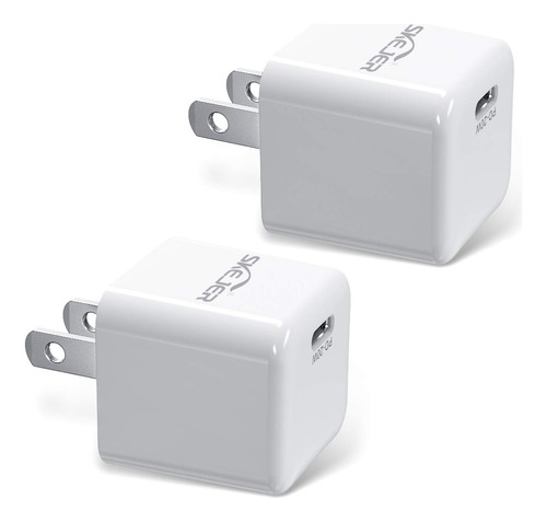 Adaptador Corriente Usb C 20 W Cargador Pared Rapido 2 Tipo