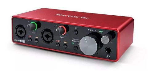 Focusrite Scarlett 2i2 3 Geraçao Interface Audio