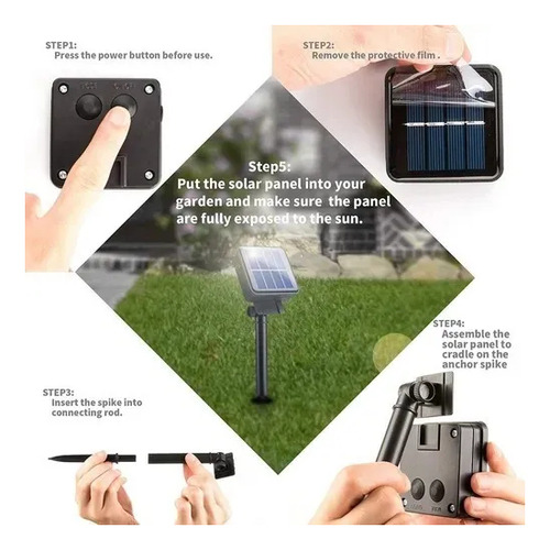 Imagen 6 de 10 de Guirnalda Solar De 600 Luces Led Cálidas Y Cálidas, 60 Metro