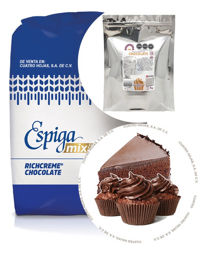 Harina Preparada Espiga Mix Chocolate Rich Creme 1 Kg.