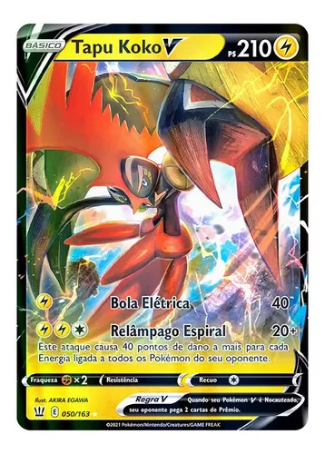 Kit Pokémon Tapu Koko Vmax Tapu Koko V Estilos De Batalha