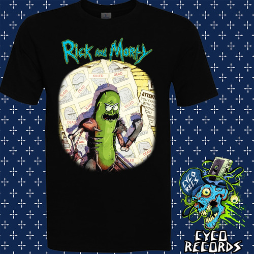 Imagen 1 de 2 de Rick & Morty - Pickle Rick - Animacion - Polera- Cyco Record