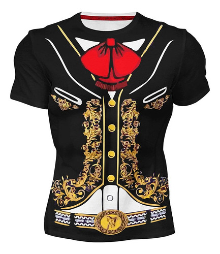 Playera Sublimada Charro Mariachi Mexico Traje Mexicano