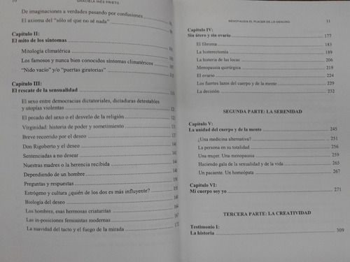 Imagen 4 de 6 de Menopausia * El Placer De Lo Genuino * Graciela I. Prieto *