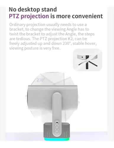 Proyector De Imagen Led Recargable K2