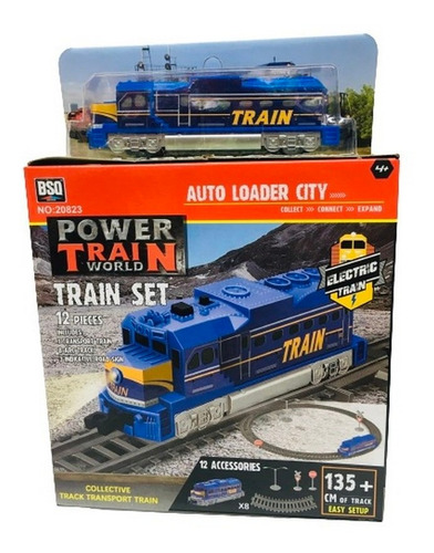 Tren Monoriel Set Pista 12 Piezas Locomotora Ar1 8861 Ellobo