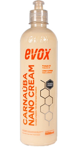 Cera De Carnauba Nano Cream Líquida Evox