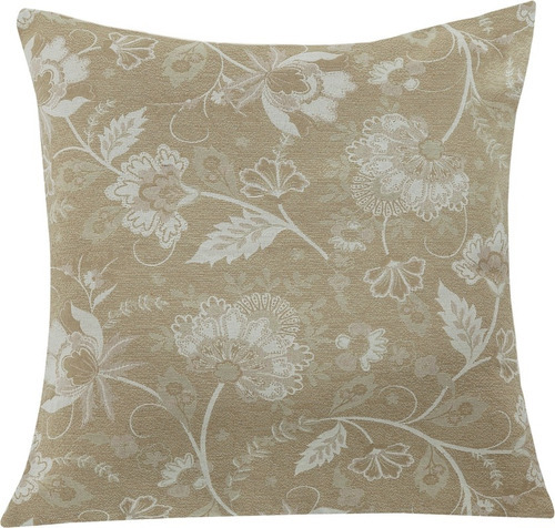 Capa De Almofada Avulsa Atlanta Jacquard Cor Magnolia Florido