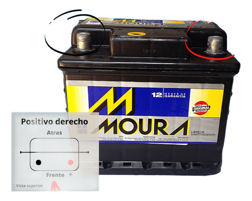 Batería Moura M26ad 12v/65ah Citroen C3 1.4 Hdi Sx