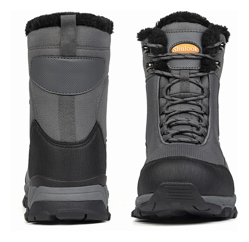 Botas De Nieve Shulook Impermeables Con Forro De Piel Cálida