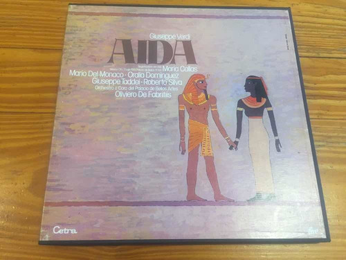Aida Maria Callas Mario Del Monaco Taddei Vinilo Lp Box (Usado)