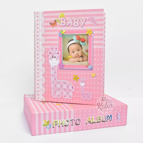 Álbum Fotográfico Bebé Infantil 200 Fotos Caja Protectora