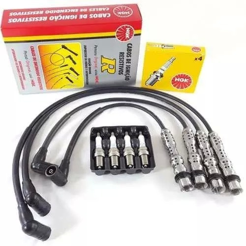 Kit Cables + Bujias Saveiro 1.6 8v Ngk Original 2009