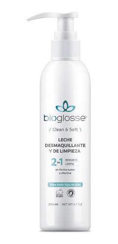 Bioglosse Leche Desmaquillante Y De Limpieza X 200 Ml