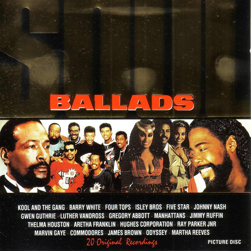 Soul Ballads Cd Kool & The Gang Barry White James Brown Pvl