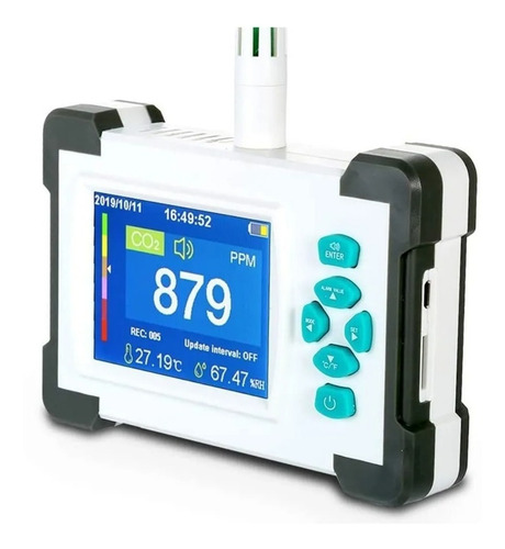 Imagen 2 de 10 de Monitor Medidor Co2 Calidad Del Aire Temp Y Humedad Carbono