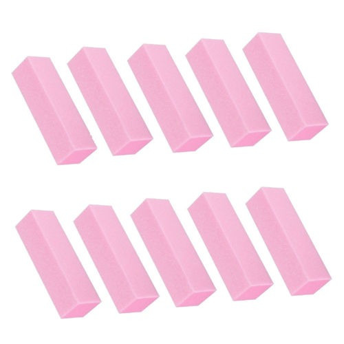 10pcs Rosa Arte Tampón Archivo Bloque Pedicura Manicura De U