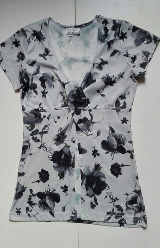 Blusa Hippie Americano Flores Sexy Talla S