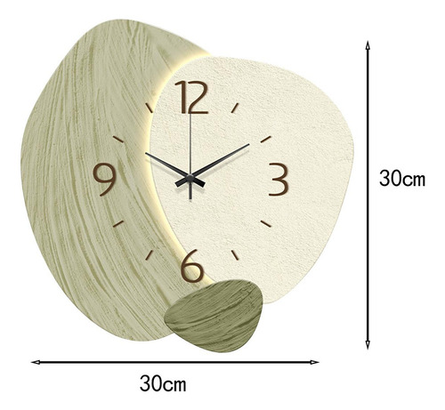 Reloj De Pared Nórdico, Reloj Decorativo, Verde