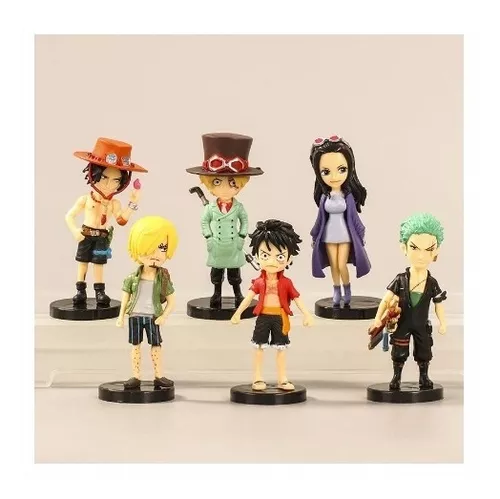 Action Figures One Piece 6 Personagens Excelente qualidade!