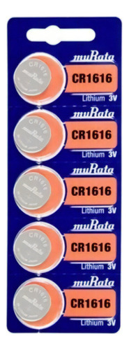 3 Cartelas De Bateria Cr1616 Murata 3v