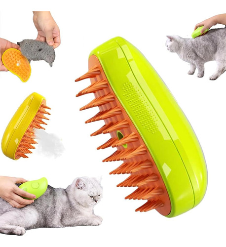 Cat Hair Steam Brush Removes Knots And Loose Hair