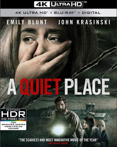 4k Ultra Hd + Blu-ray A Quiet Place / Un Lugar En Silencio