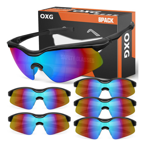 Oxg Paquete De 6 Lentes De Seguridad Para Hombres Y Mujeres,